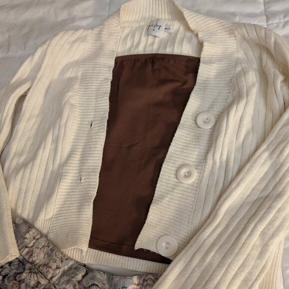 Cream cardigan - Picture 2 of 2